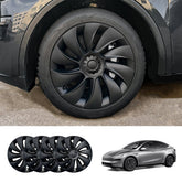 19'' Crossflow Hubcaps Wheel Covers – Spiral Spoke Style for Tesla Model Y Juniper 2025+ (Set of 4)