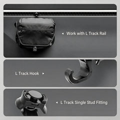 Adjustable L-Track Single Stud Gear Hook for Cybertruck