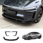 3-Piece Front Lip Spoiler & Fog Light Trim & Split-Type Side Skirts for Tesla Model Y Juniper 2025+ - T-Launch