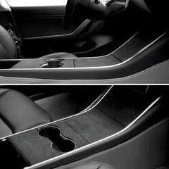 Alcantara Center Console Sticker Cover For Tesla Model 3/Y (2017-2023) - T-Launch