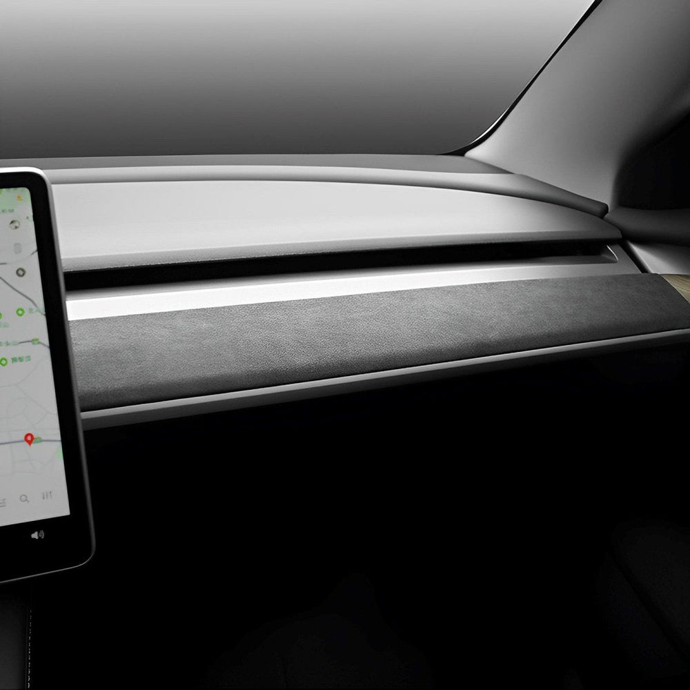 Alcantara Dashboard Cover For Tesla Model 3/Y (2017-2023) - T-Launch