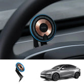 Dashboard Steering Wheel Phone Holder Magnetic Magsafe Wireless Charging Phone Holder For Tesla Model 3 / Y (2017-2025) - T-Launch