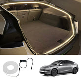 Ambientebeleuchtung für vorderen & hinteren Kofferraum – Soft-Glow-Upgrade für Tesla Model Y Juniper 2025+