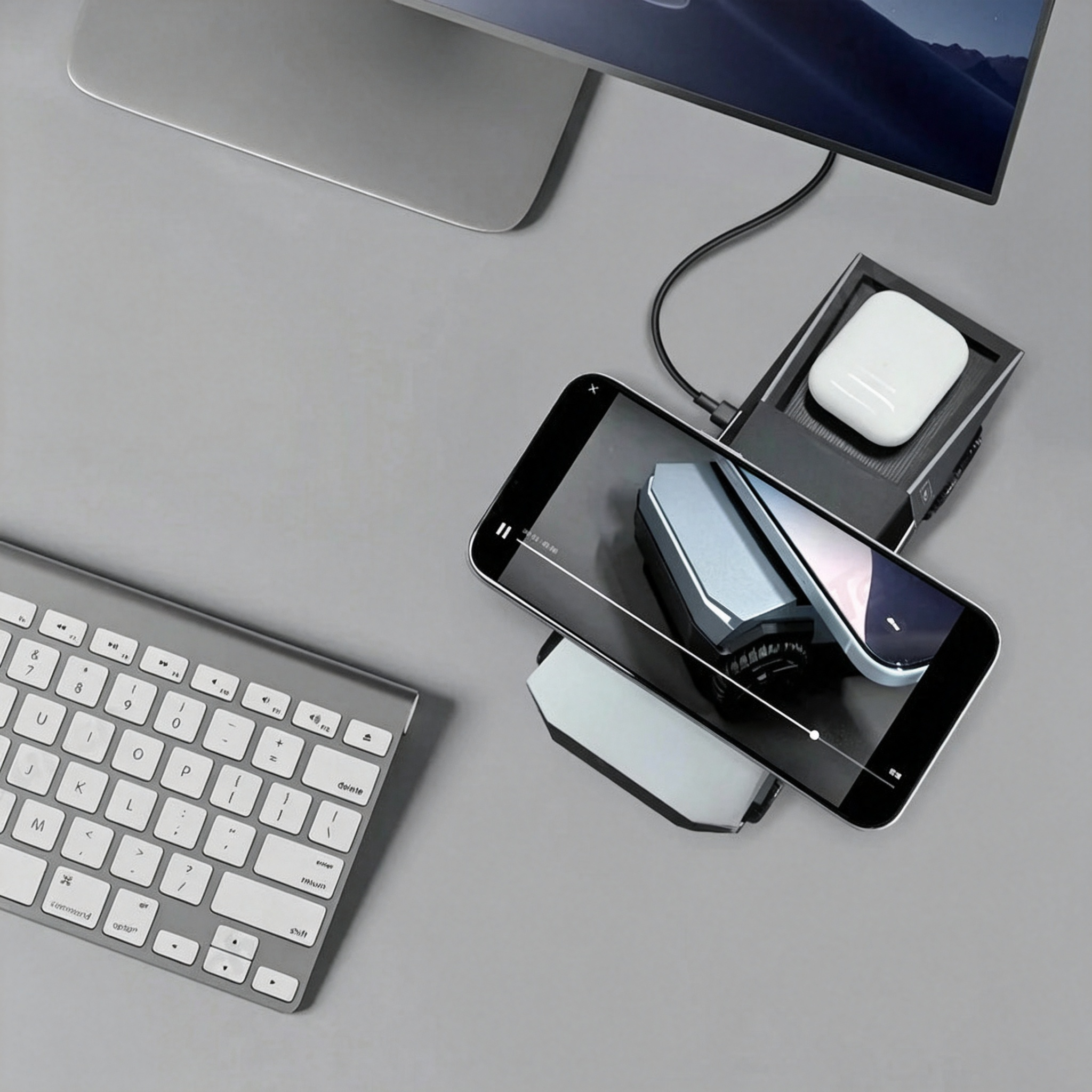 Cybertruck Wireless Charger 3-in-1 Charging Stand for All Cars