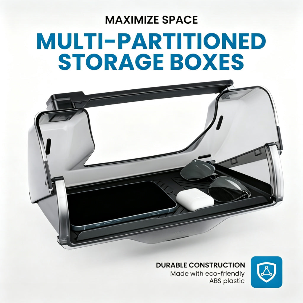 Model 3/Y Hidden Foldable Central Control Screen Lower Storage Box for Tesla