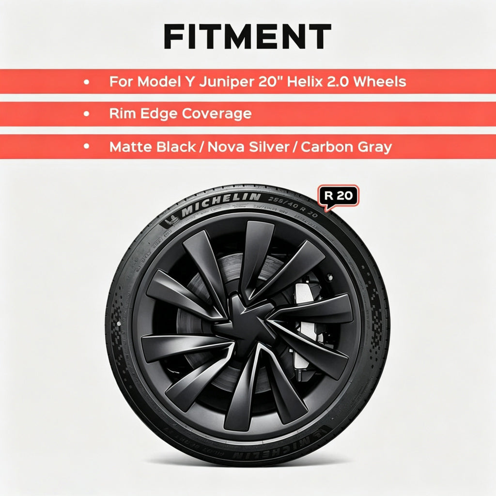 All-in-one Rim Protector for Tesla Model Y Juniper 20’’ Helix 2.0 Wheels