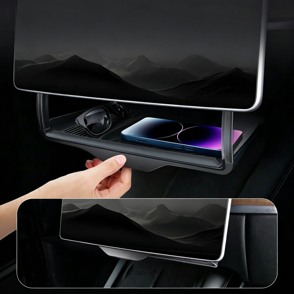 Model 3/Y Hidden Foldable Central Control Screen Lower Storage Box for Tesla