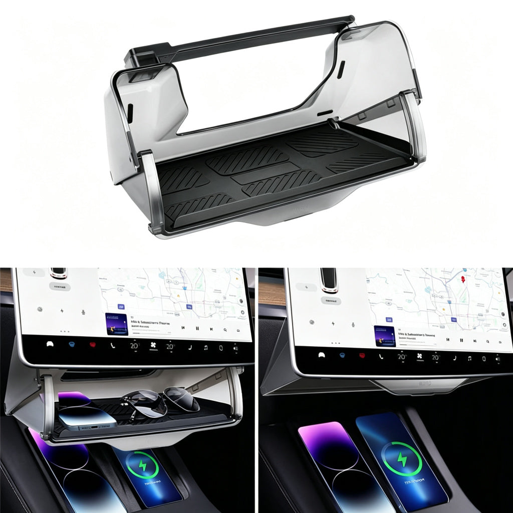 Model 3/Y Hidden Foldable Central Control Screen Lower Storage Box for Tesla