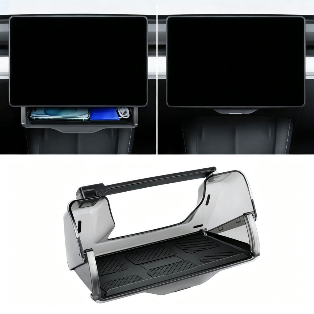 Model 3/Y Hidden Foldable Central Control Screen Lower Storage Box for Tesla