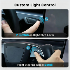 Electric Door Handle for Tesla Model 3/Y - Automatic Pop Up, RGB Light Strip (4 Pcs)