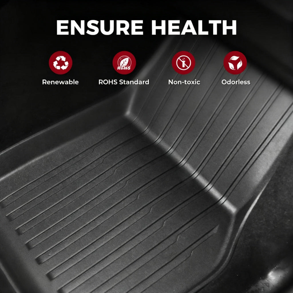 All-Weather TPE Floor Mats & Cargo Liners Set for 2026 New Tesla Model Y Standard/RWD/AWD