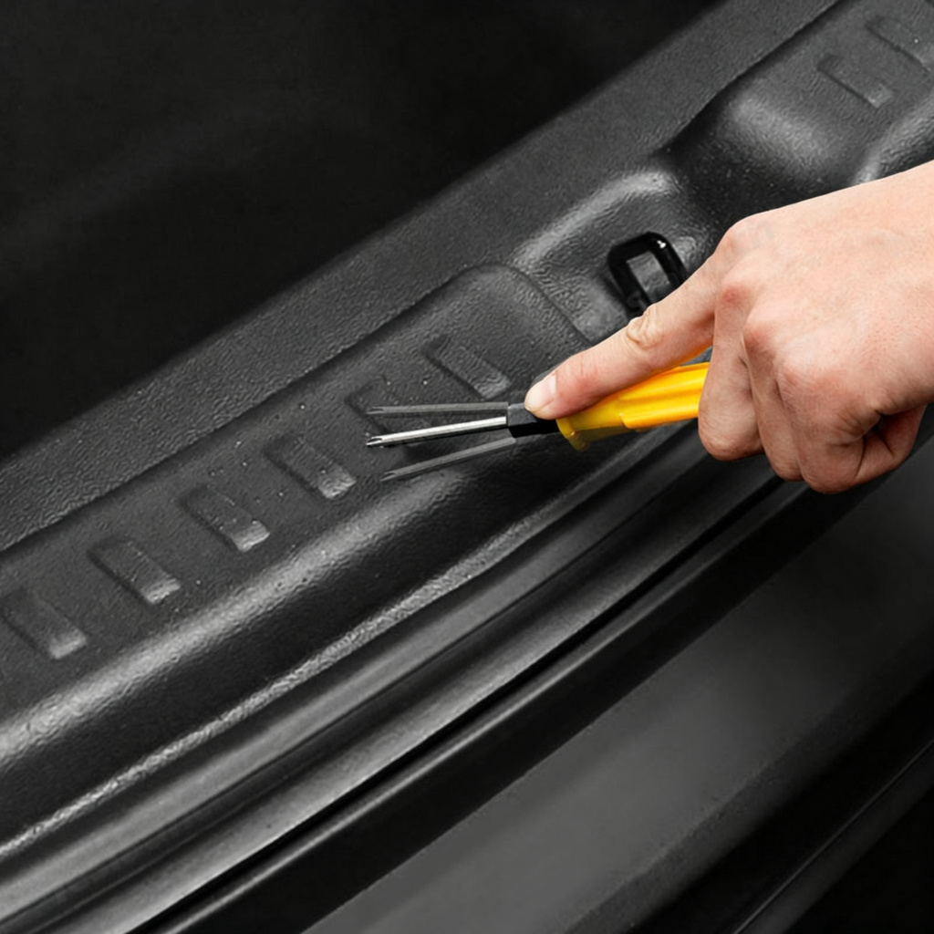 Anti-Scratch TPE Trunk Sill Protector Mat for Tesla Model Y Juniper 2025+