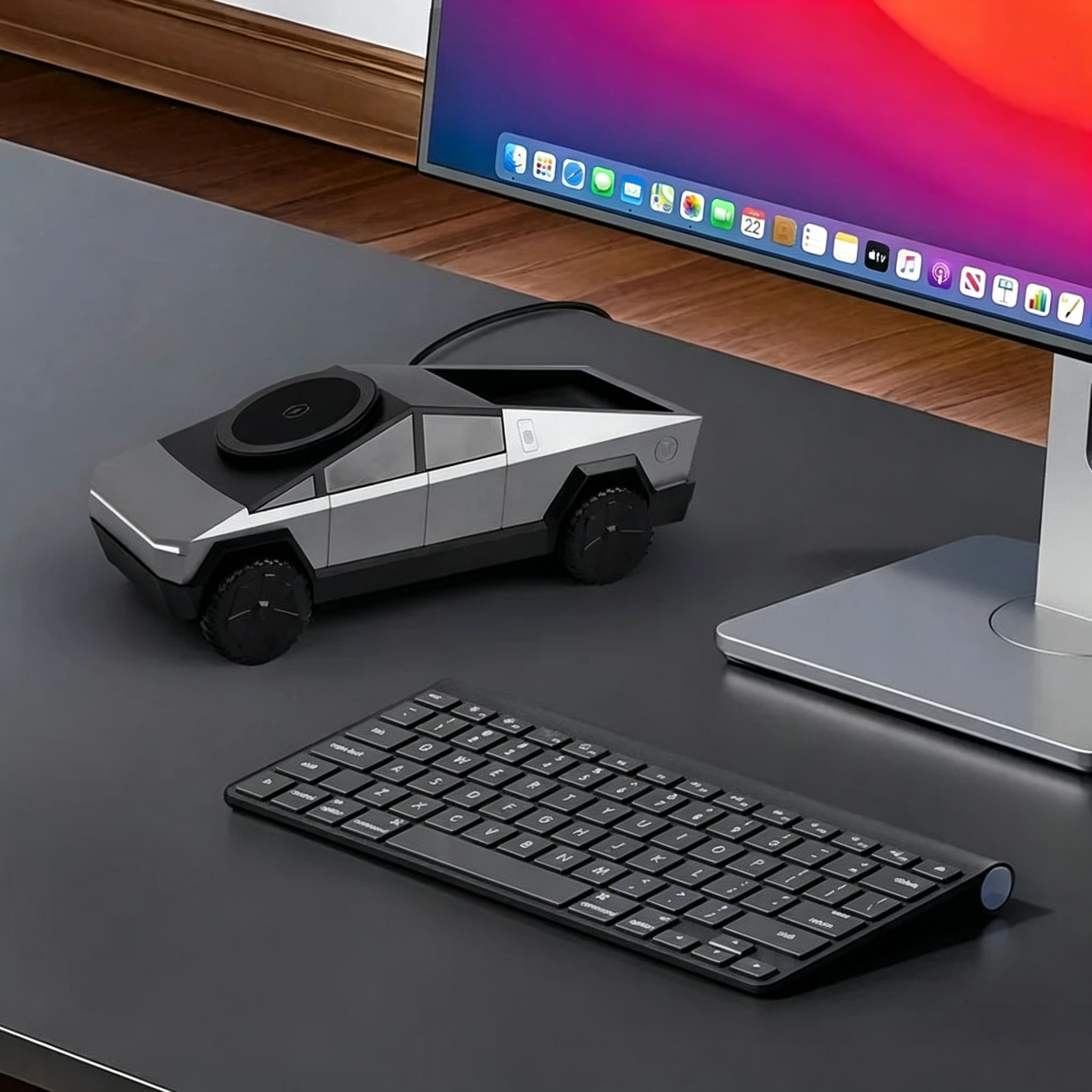 Cybertruck Wireless Charger 3-in-1 Charging Stand for All Cars
