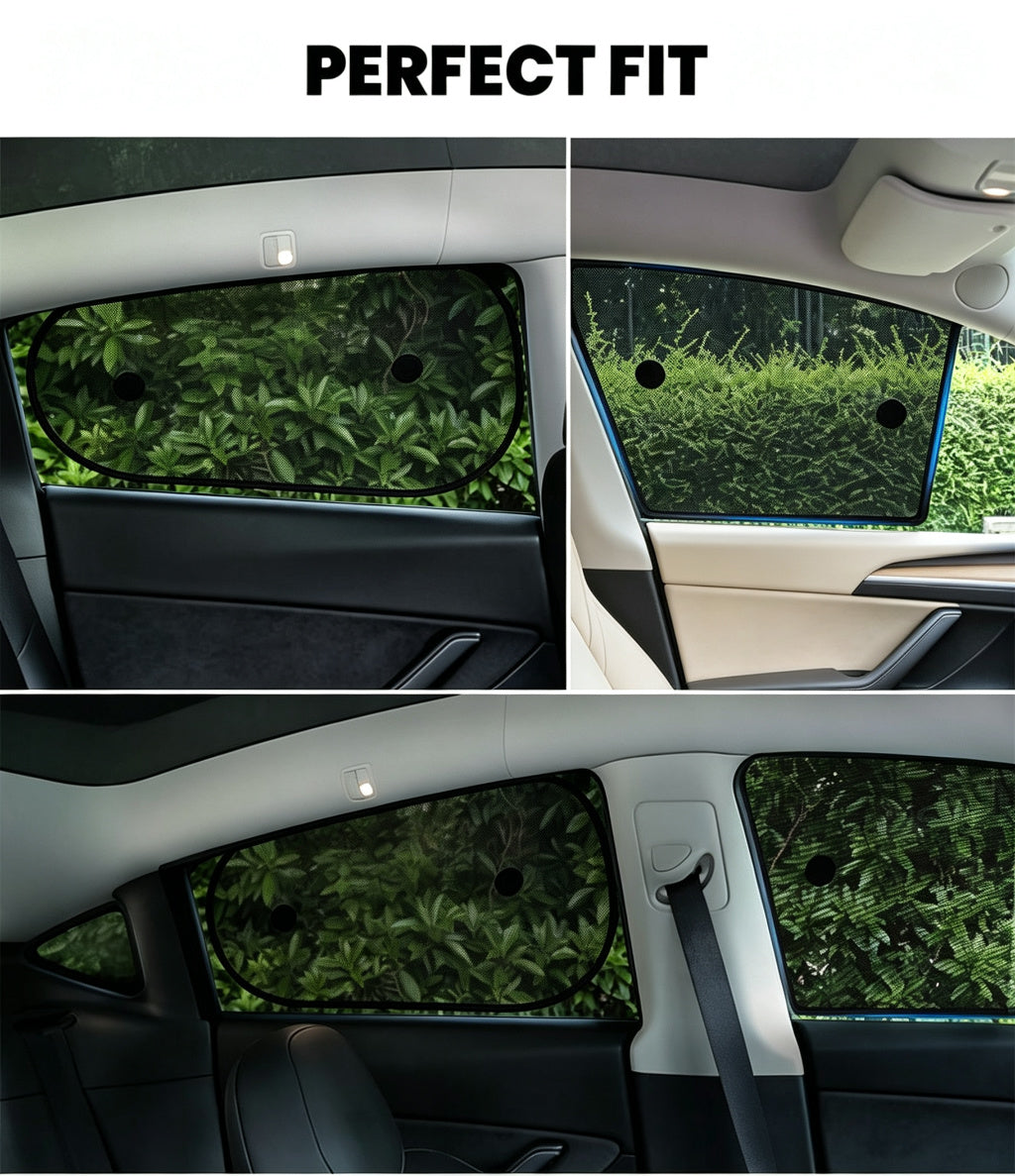 Model Y Mesh Side Window Sunshade - Whole Car Sun Visor (2020-2025)