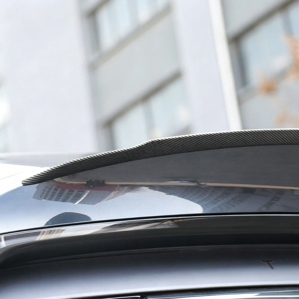 OEM Performance Pro Style Spoiler for Tesla Model Y Juniper 2025+ (Carbon Fiber Pattern ABS)