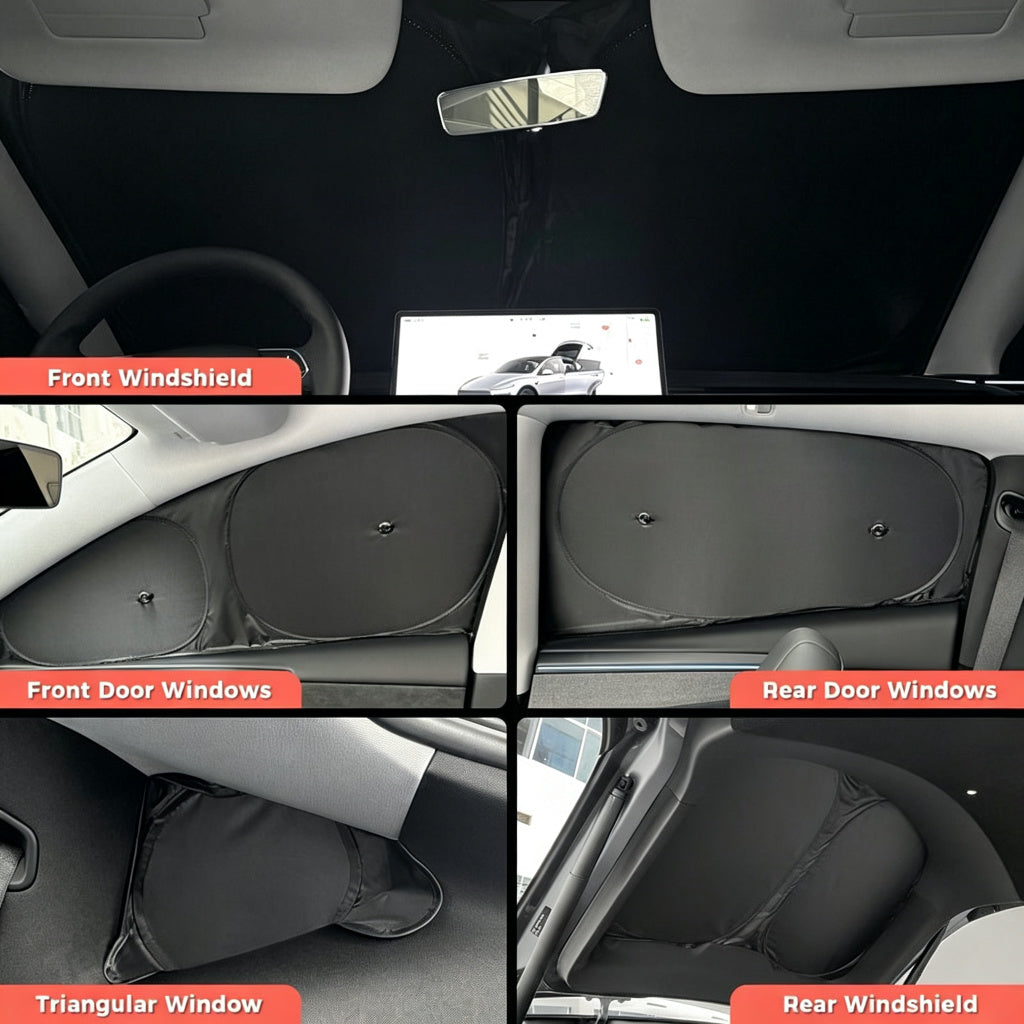 Privacy & Thermal Insulation Sunshade Curtains for Tesla Model Y Juniper 2025+