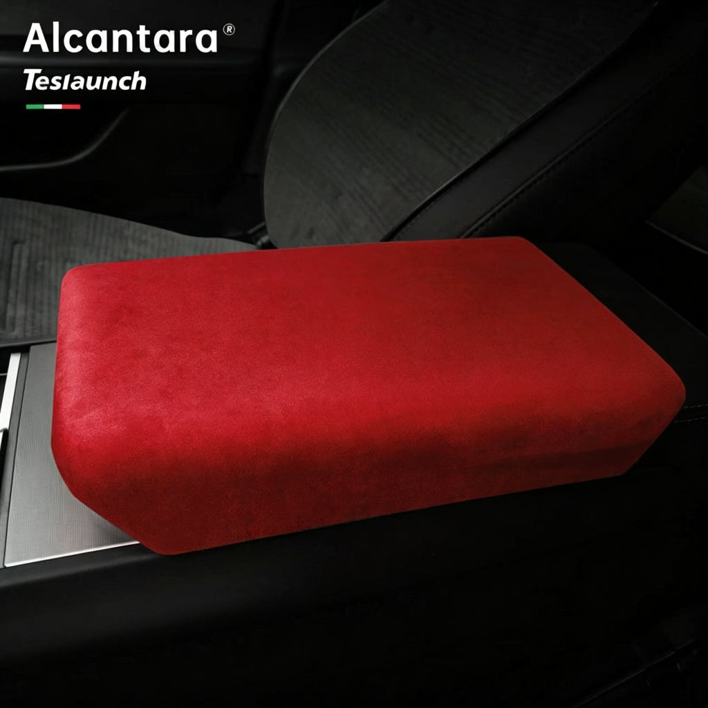 Alcantara Armrest Cover For Tesla Model 3/Y (2017+)