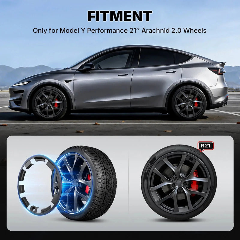 All-in-One Rim Protector for Tesla Model Y Juniper Performance 2025+ 21'' Arachnid 2.0 Wheels
