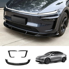 3-Piece Front Lip Spoiler & Fog Light Trim & Split-Type Side Skirts for Tesla Model Y Juniper 2025+ - T-Launch