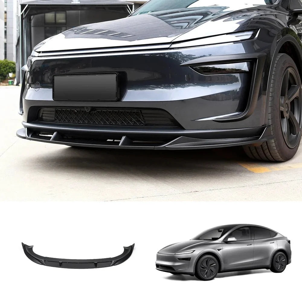 3-Piece Front Lip Spoiler & Fog Light Trim & Split-Type Side Skirts for Tesla Model Y Juniper 2025+ - T-Launch