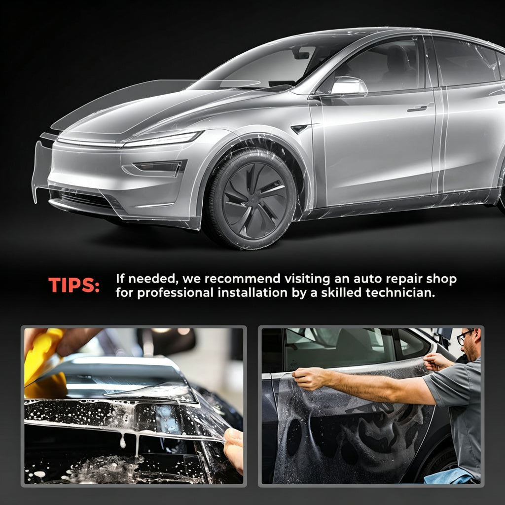 Glossy TPU Invisible Full-Body PPF for Tesla Model Y Juniper 2025+