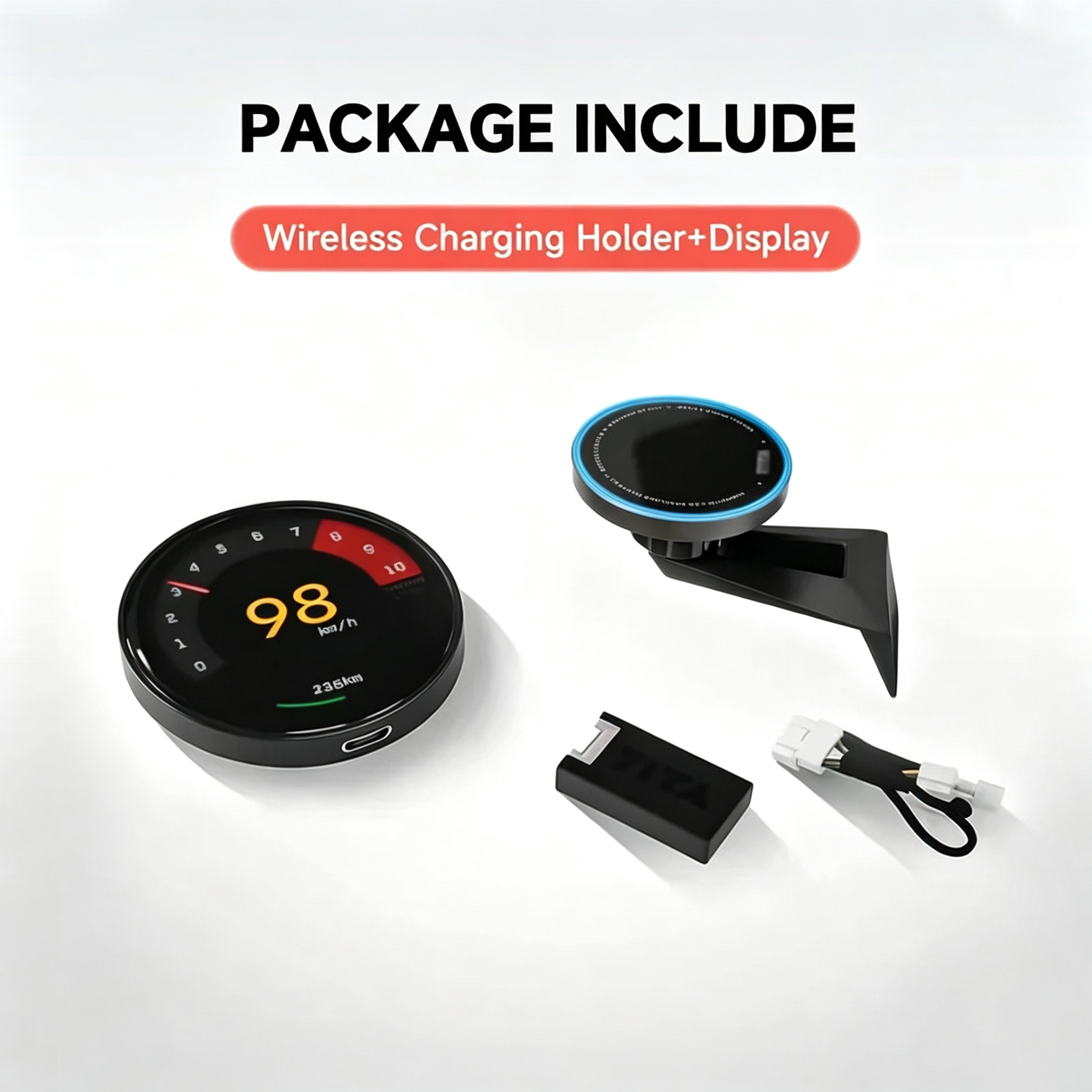 Dashboard Steering Wheel Phone Holder Magnetic Magsafe Wireless Charging Phone Holder For Tesla Model 3 / Y (2017-2025)