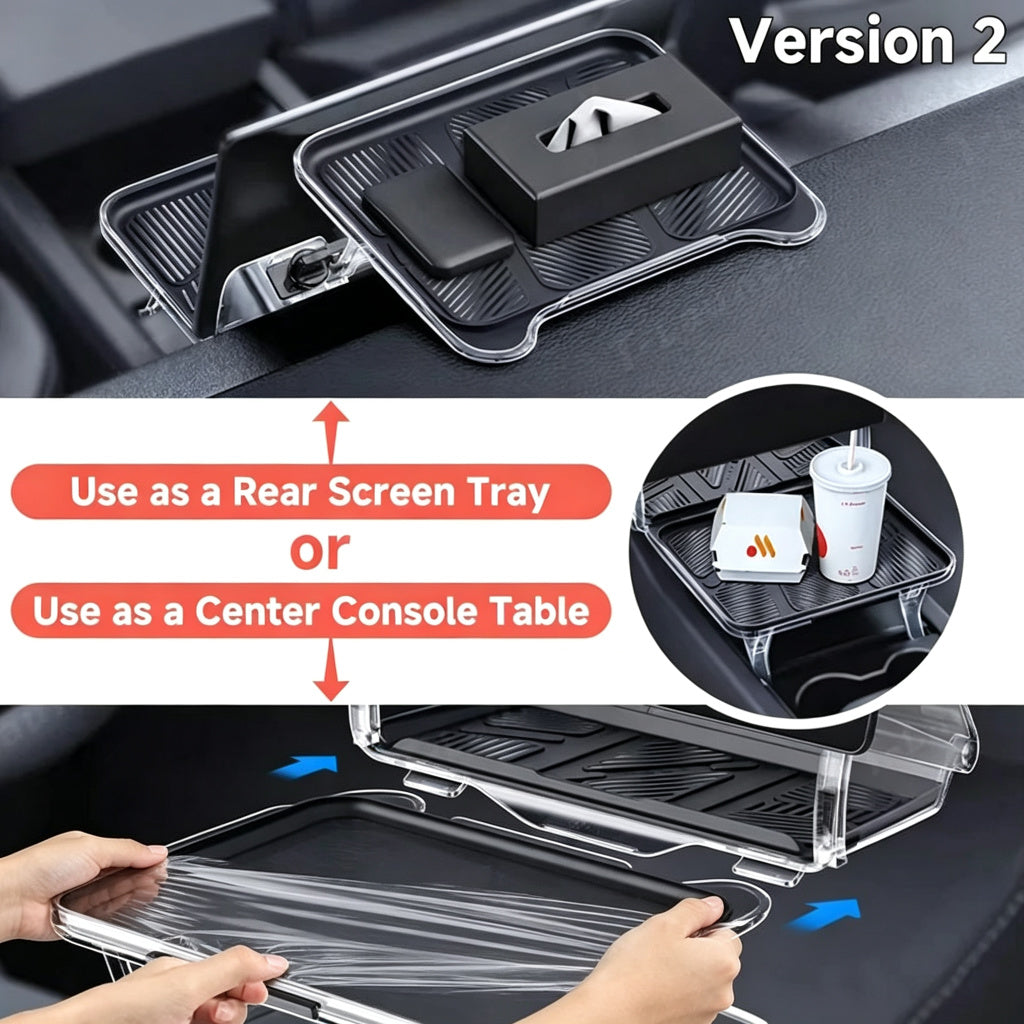 Hidden Central Control Screen Lower Storage Box for Tesla Model 3/Y 2017-2026