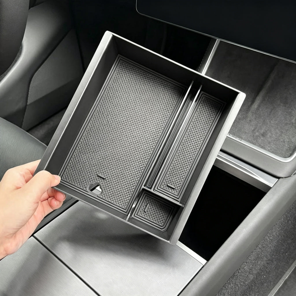 Center Console Organizer and Armrest Box for Tesla Model Y Juniper 2025+