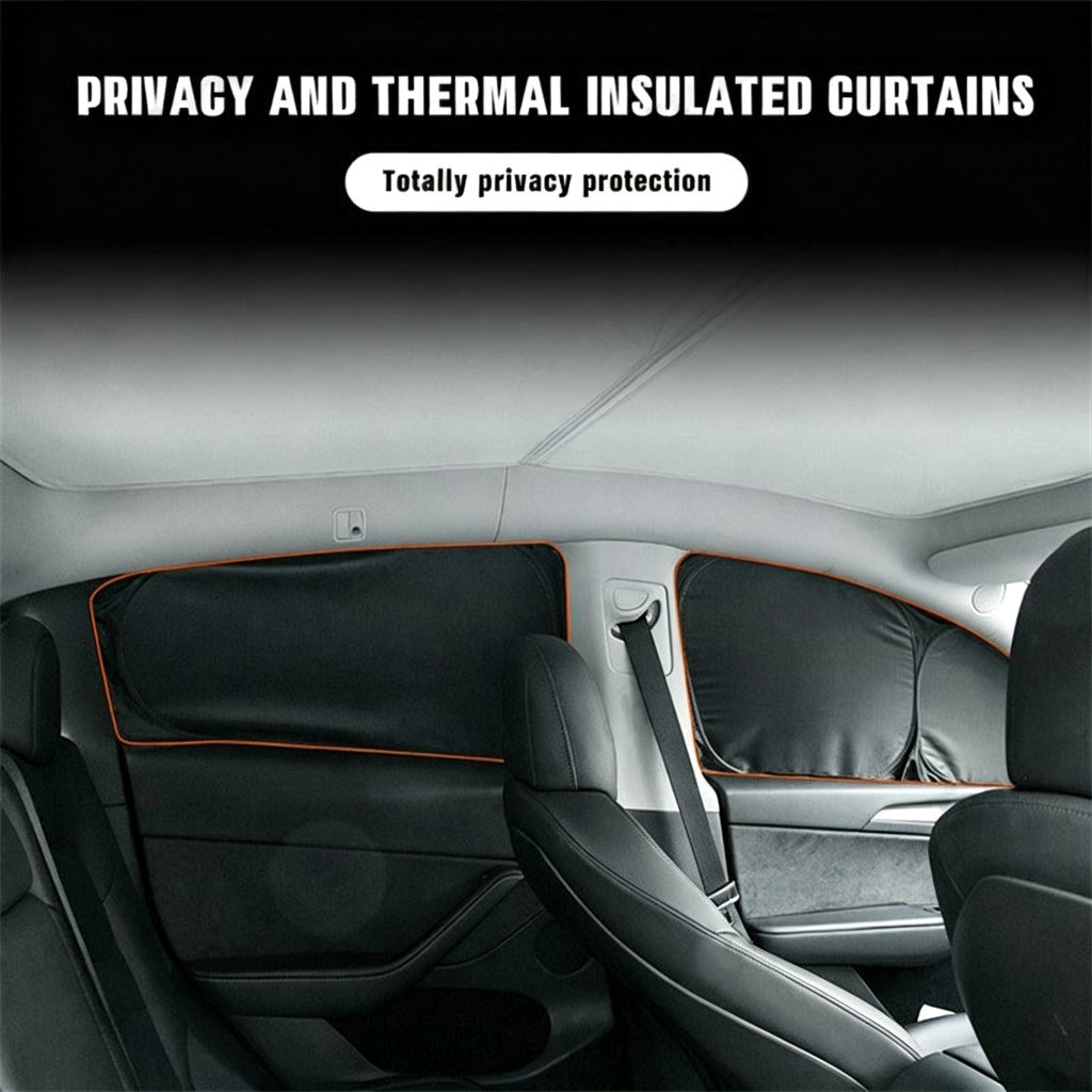 2017+ Model 3 Sun Visor for Tesla- Privacy and Thermal Insulated Sunshades Curtains