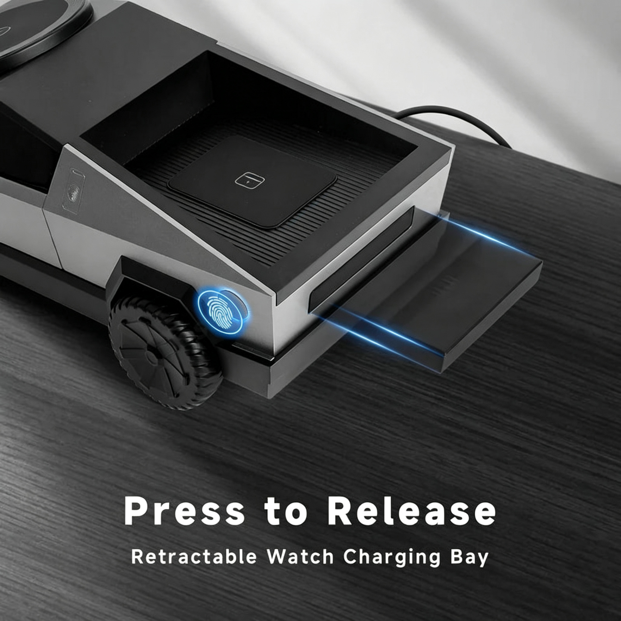 Cybertruck Wireless Charger 3-in-1 Charging Stand for All Cars