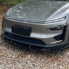 3-Piece Front Lip Spoiler & Fog Light Trim & Split-Type Side Skirts for Tesla Model Y Juniper 2025+