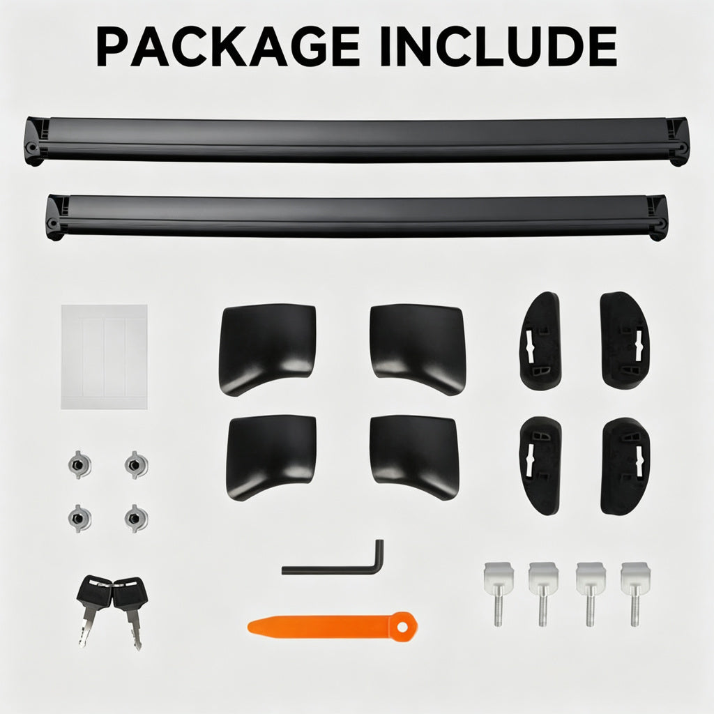 Anti-Theft Aluminum Roof Rack Cargo Cross Bars for Tesla Model Y Juniper 2025+ (Set of 2)