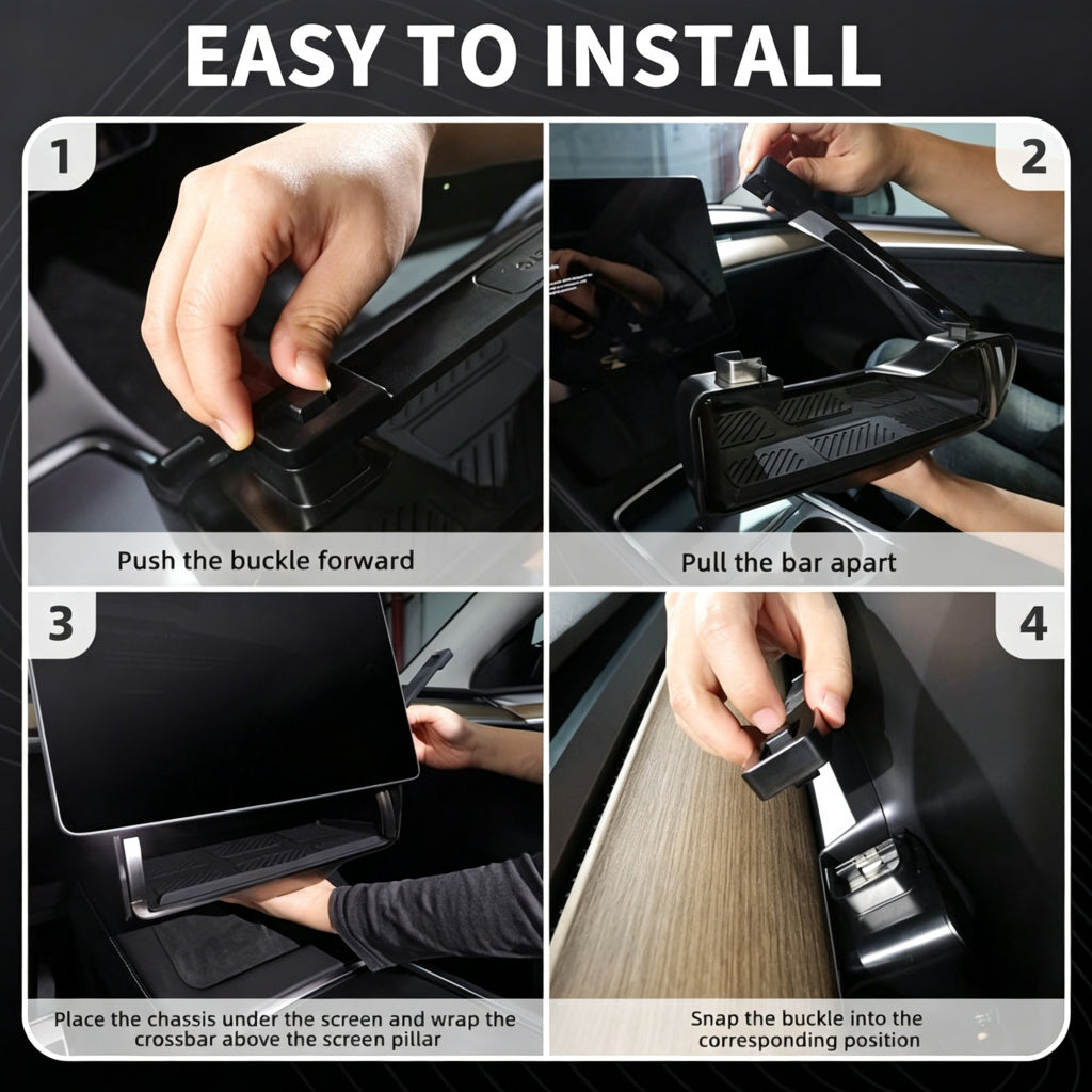 Model 3/Y Hidden Foldable Central Control Screen Lower Storage Box for Tesla