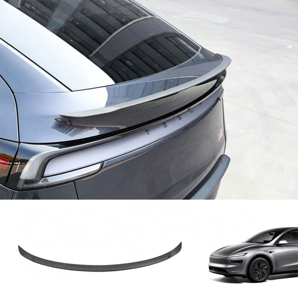 OEM Performance Pro Style Spoiler for Tesla Model Y Juniper 2025+ (Carbon Fiber Pattern ABS)