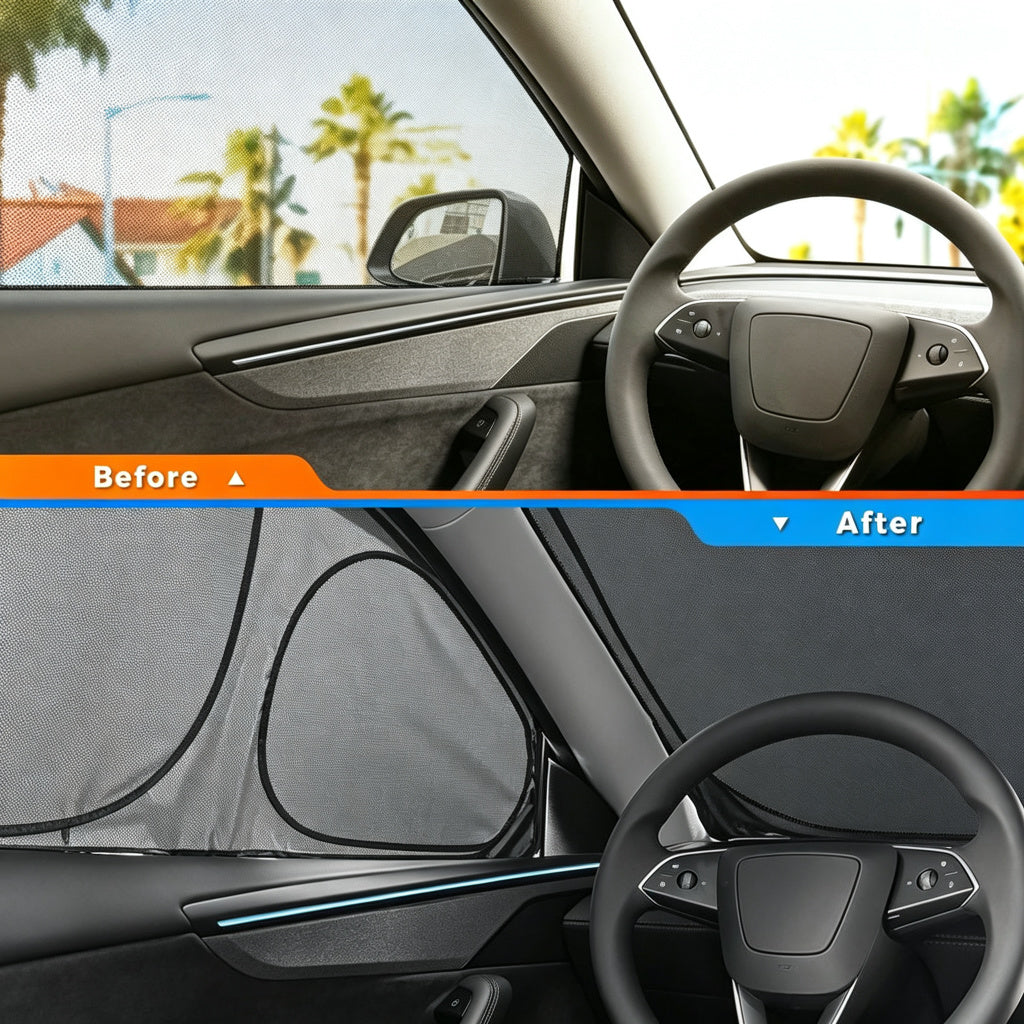 Privacy & Thermal Insulation Sunshade Curtains for Tesla Model Y Juniper 2025+