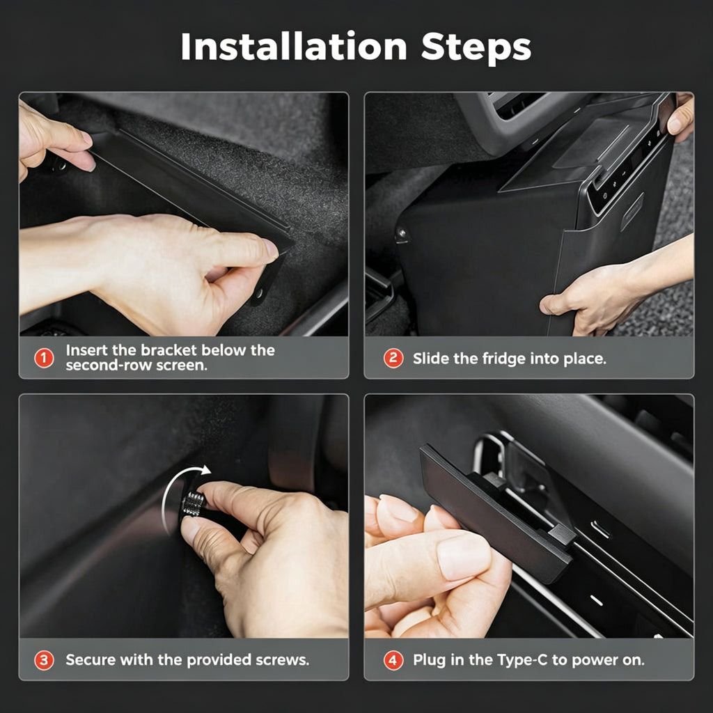 Rear Seat Refrigerator for 2026 Model Y Juniper