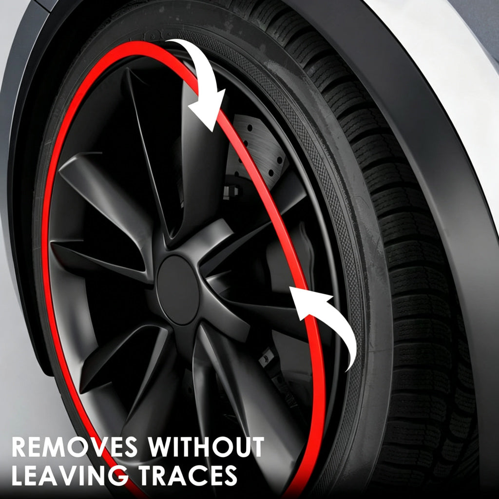 Aluminum Alloy Wheel Rim Protector- Fits All Cars (4pcs）
