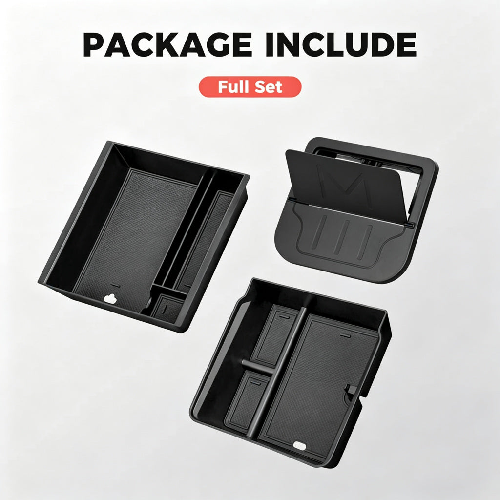Center Console Organizer and Armrest Box for Tesla Model Y Juniper 2025+