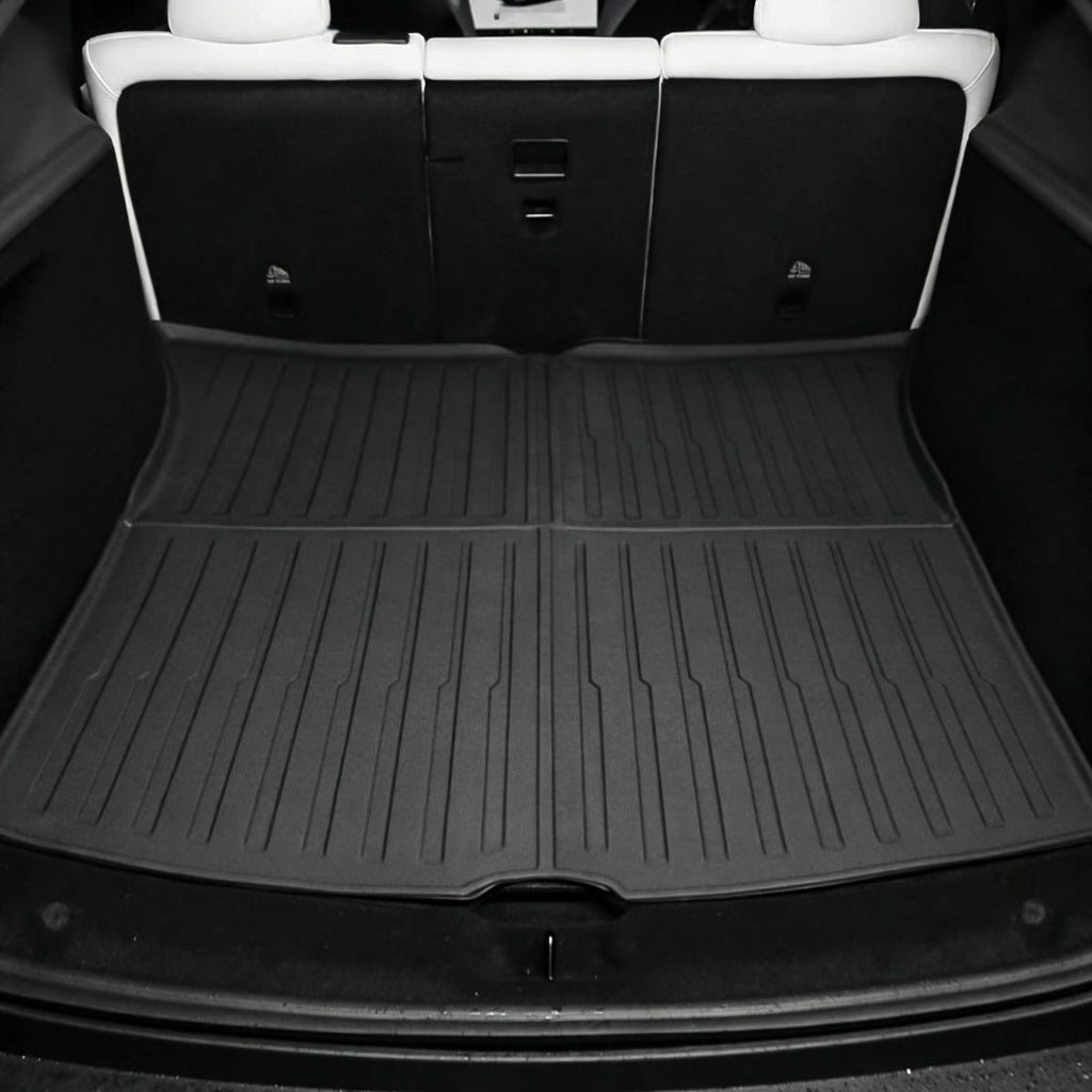 Tesla Model Y Juniper 2025+用 全天候型TPEフロアマット＆カーゴライナーセット