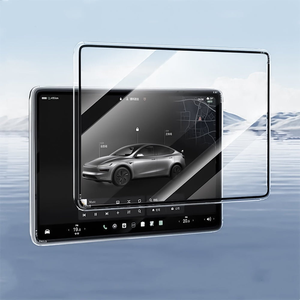 All-in-One Central Screen Tempered Glass & Frame Cover for Tesla Model 3/Y