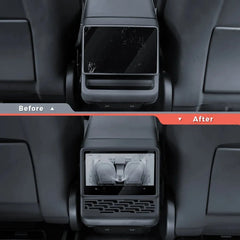All-in-One Central Screen Tempered Glass & Frame Cover for Tesla Model Y Juniper 2025+