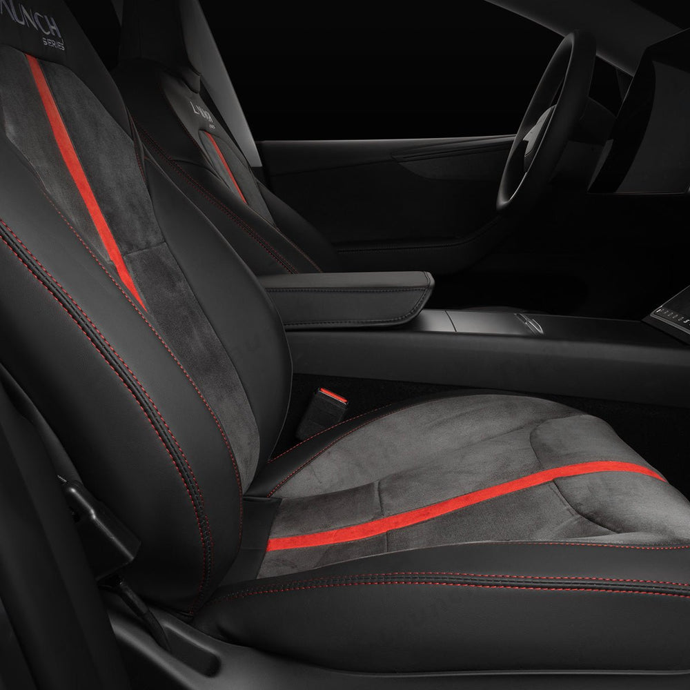 Alcantara All-Inclusive Seat Cover for Tesla Model 3 (2018-2025+) / Model Y (2021-2025+) - T-Launch