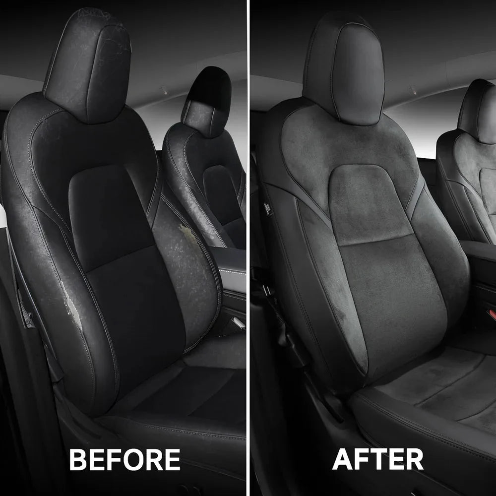 Alcantara All-Inclusive Seat Cover for Tesla Model 3 (2018-2025+) / Model Y (2021-2025+) - T-Launch
