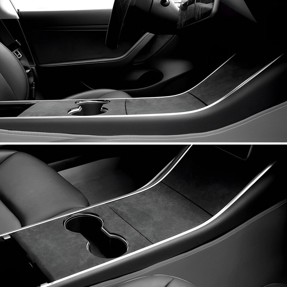 Alcantara Center Console Sticker Cover For Tesla Model 3/Y (2017-2023) - T-Launch