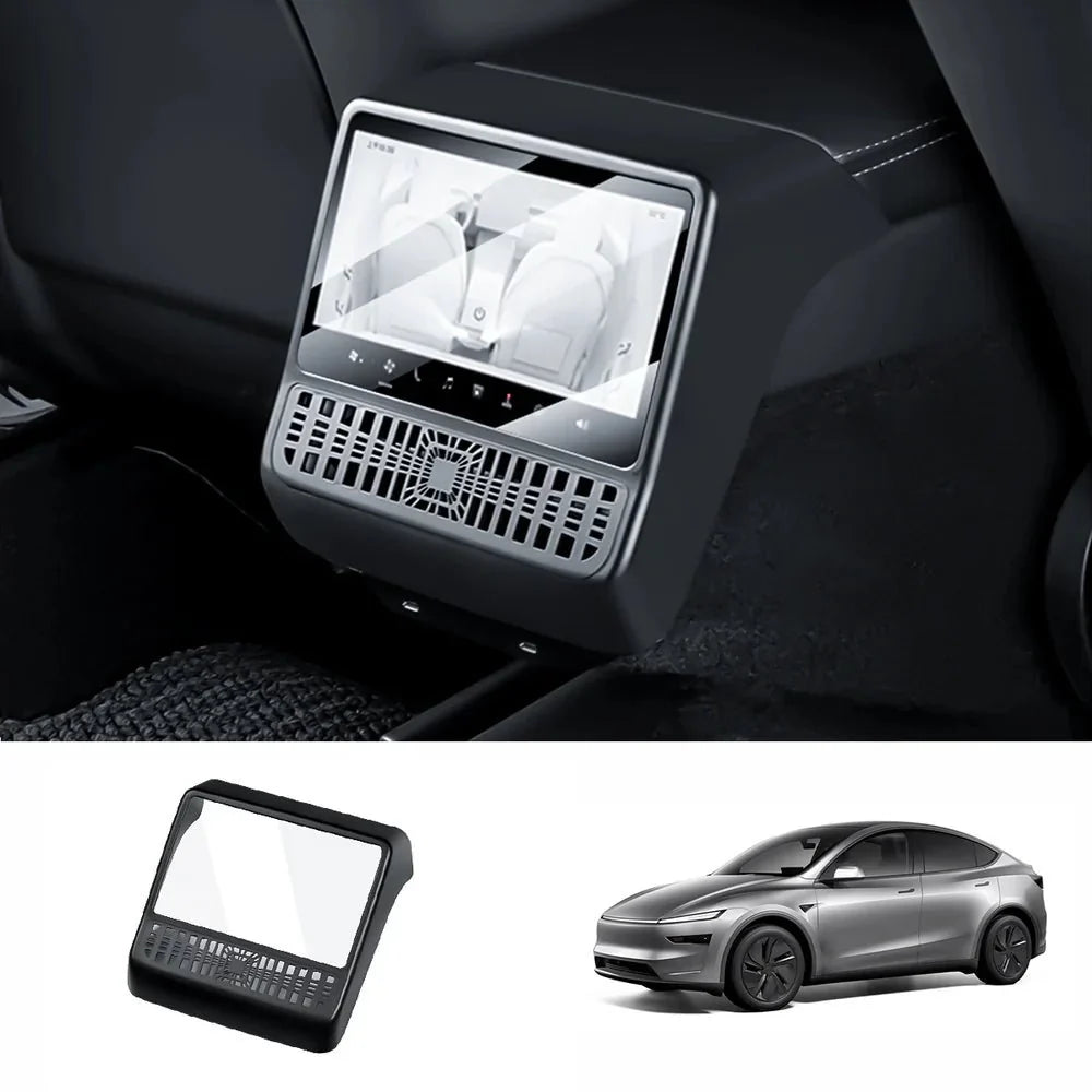 All-in-One Central Screen Tempered Glass & Frame Cover for Tesla Model Y Juniper 2025+ - T-Launch