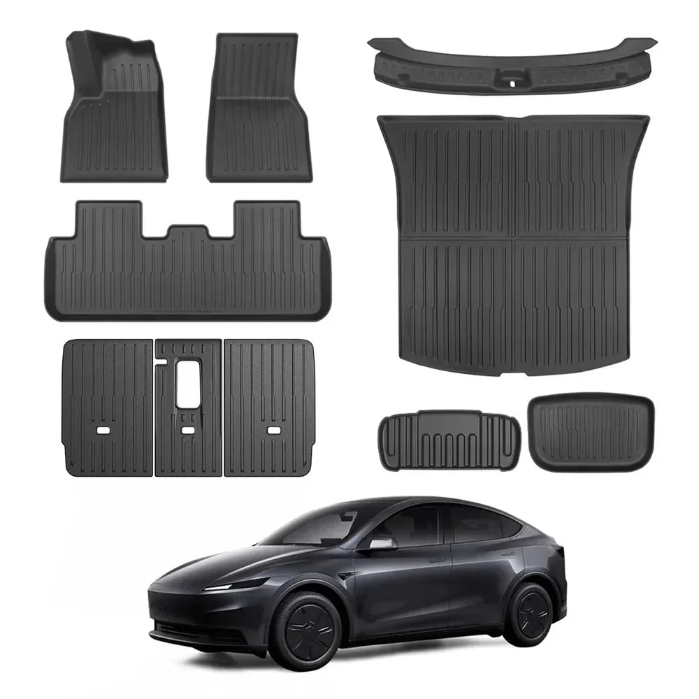 All-Weather TPE Floor Mats & Cargo Liners Set for 2026 New Tesla Model Y Standard/RWD/AWD - T-Launch