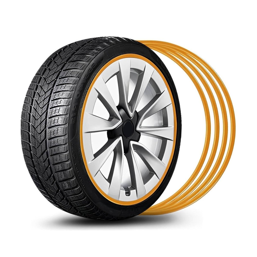 Aluminum Alloy Wheel Rim Protector- Fits All Cars (4pcs） - T-Launch