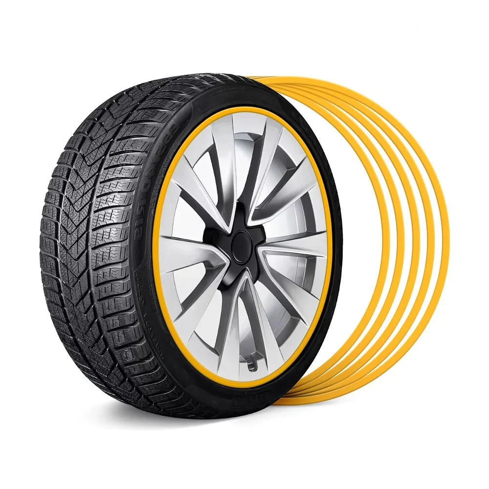 Aluminum Alloy Wheel Rim Protector- Fits All Cars (5pcs） - T-Launch