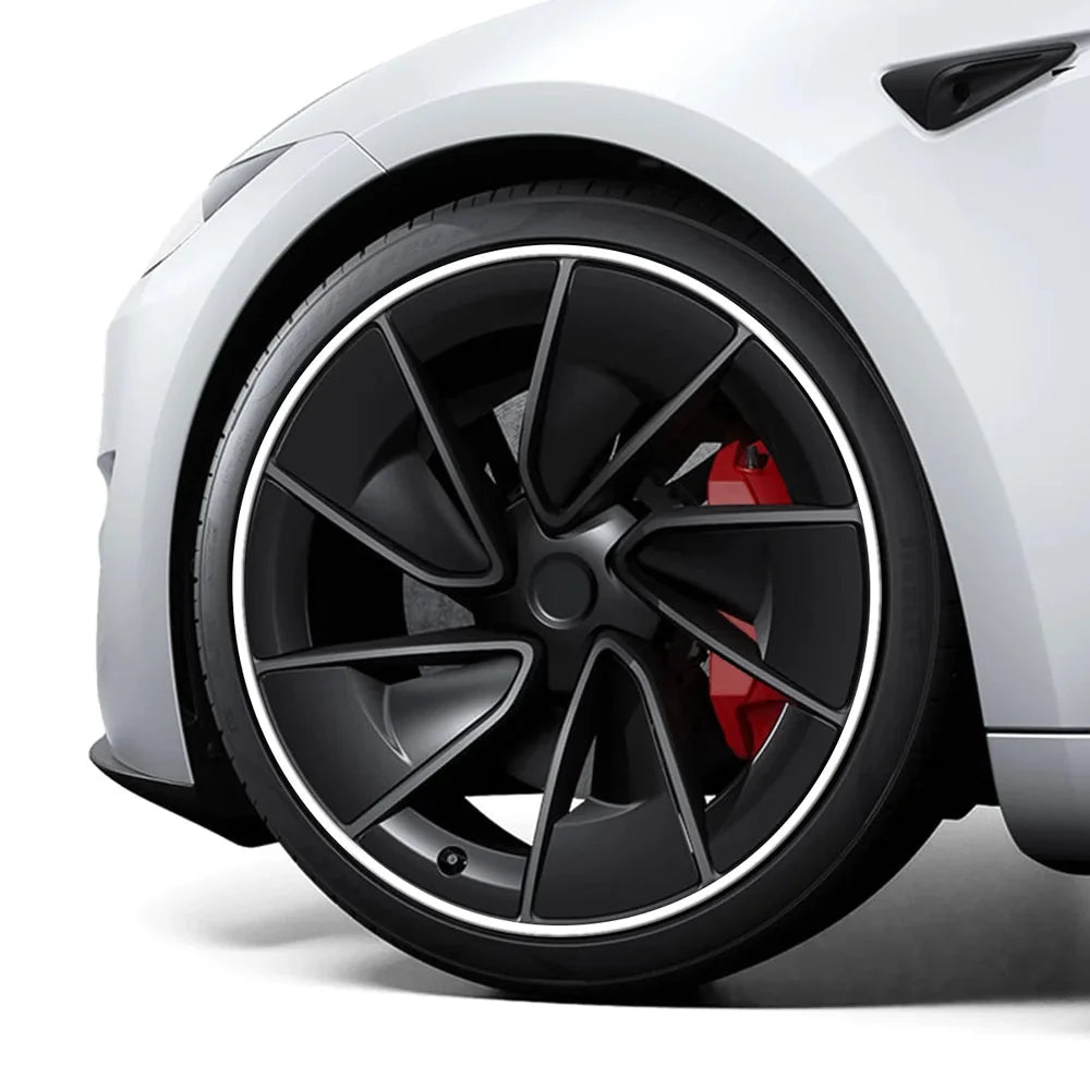 Aluminum Alloy Wheel Rim Protectors (Tesla Body Color Match) – for All Tesla Models - T-Launch