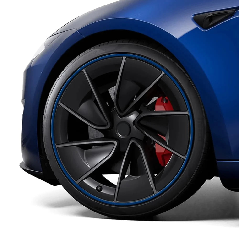 Aluminum Alloy Wheel Rim Protectors (Tesla Body Color Match) – for All Tesla Models - T-Launch